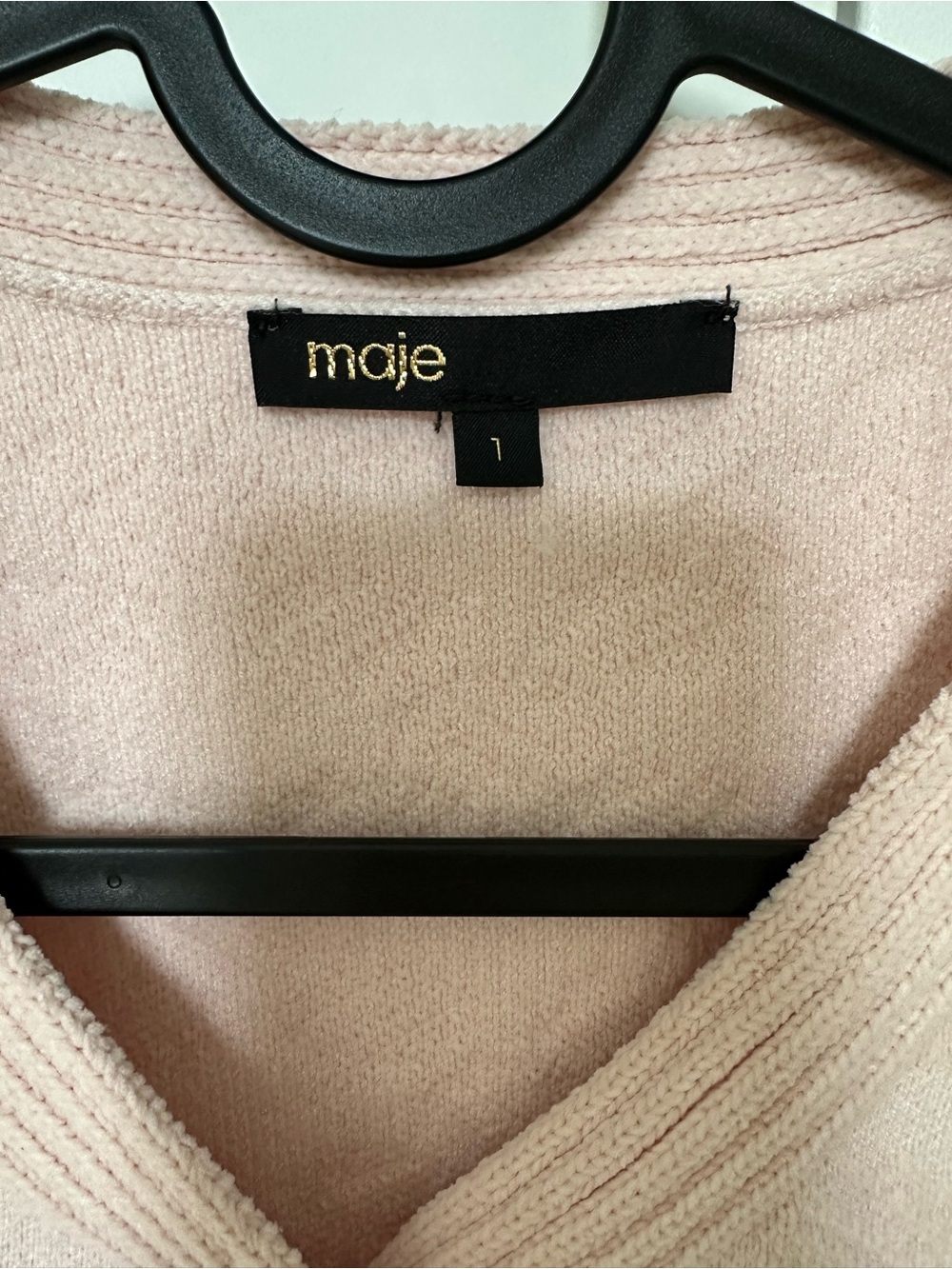 Maje Quilted Button-Front Cardigan - Picture 4 of 5